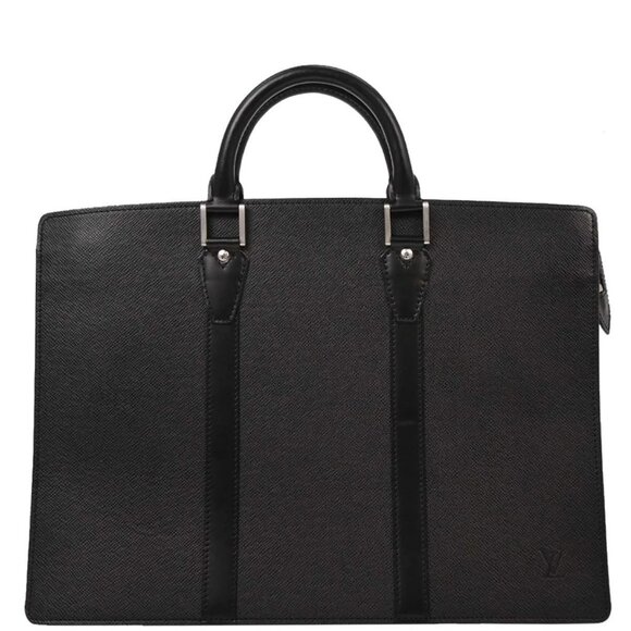 Louis Vuitton Black Taiga Lozan Briefcase Handbag - Picture 1 of 11